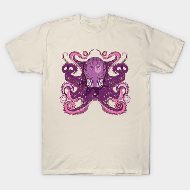 a purple octopus T-Shirt by EEVLADA